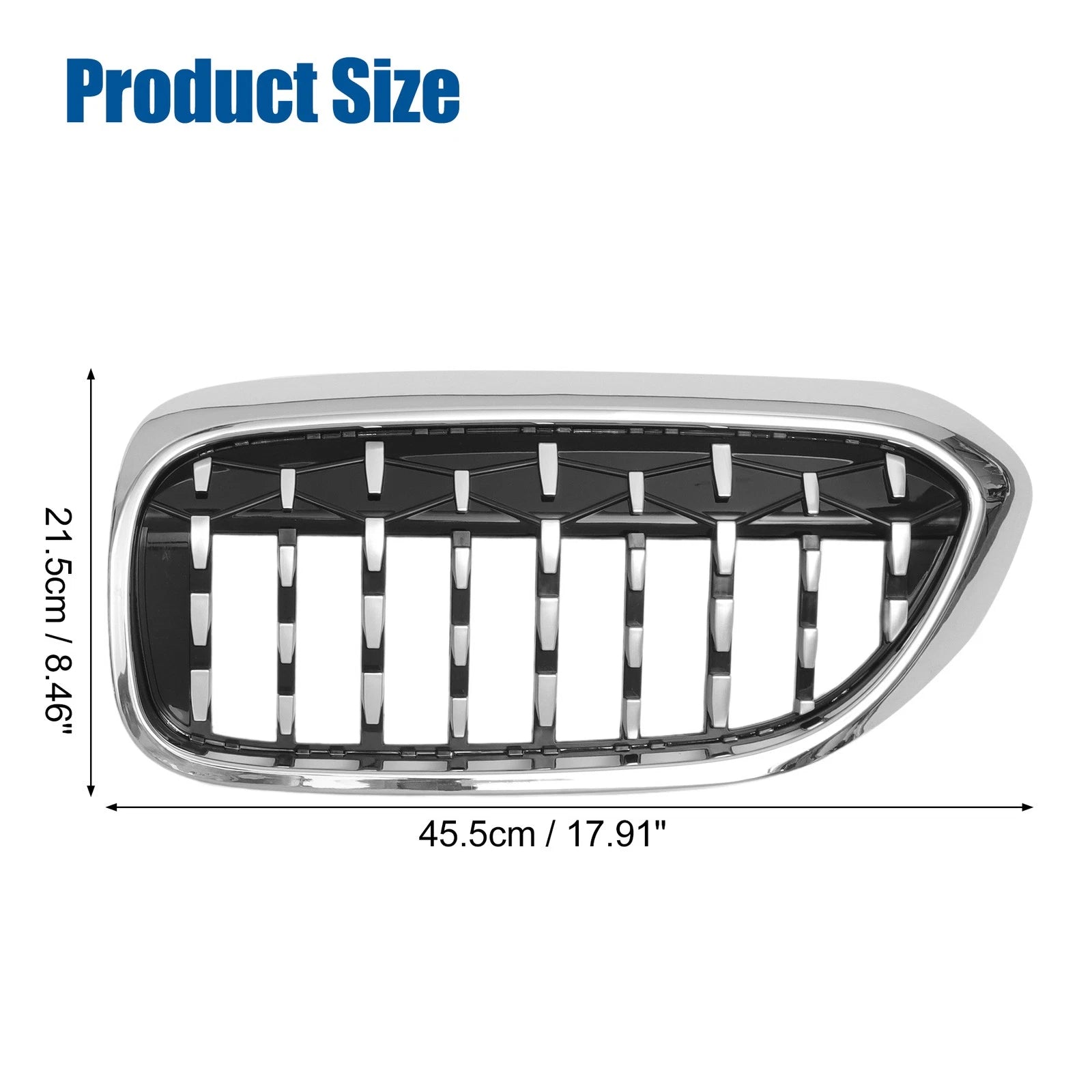 Front Hood Bumper Grille Replacement for BMW 530e 530i G30 (2017–2023)