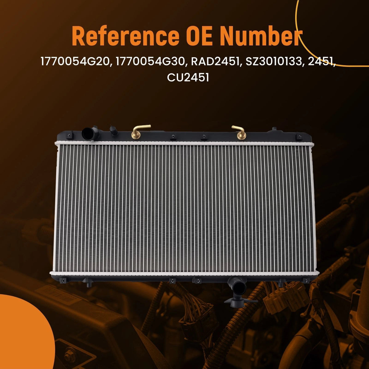 Aluminum Engine Radiator for Suzuki Aerio 2.0L 2.3L (2002–2007) CU2451 AT