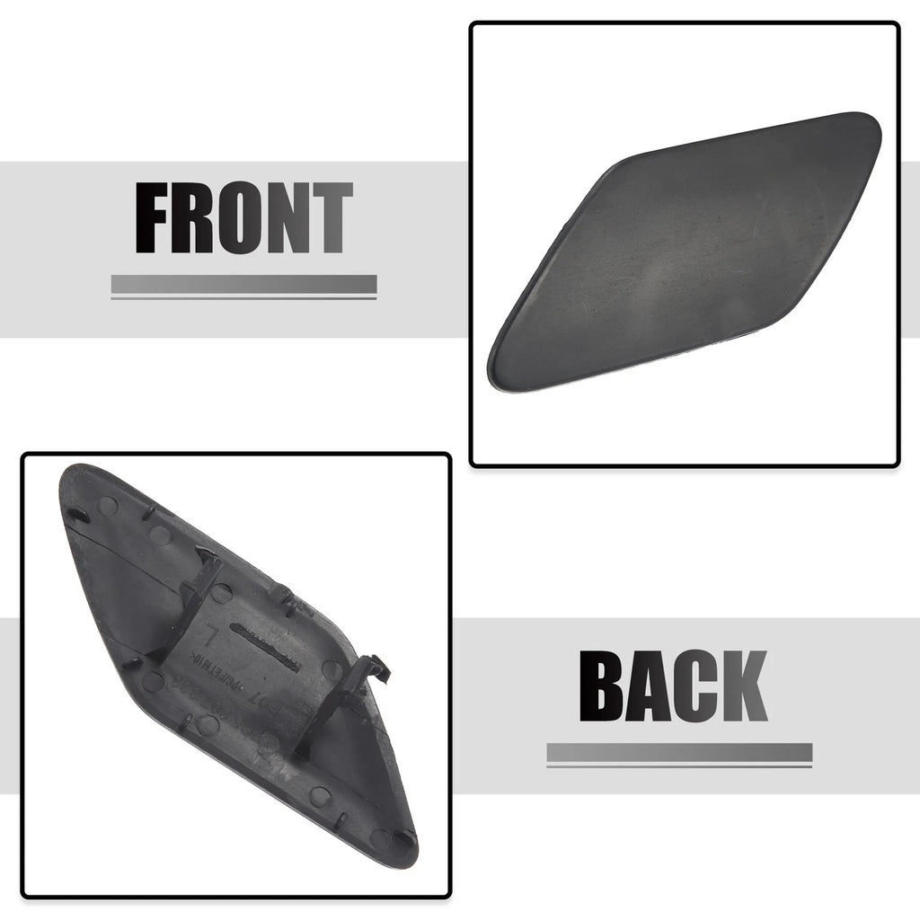 Pair Washer Nozzle Covers for Porsche Cayenne (2011–2014) Black