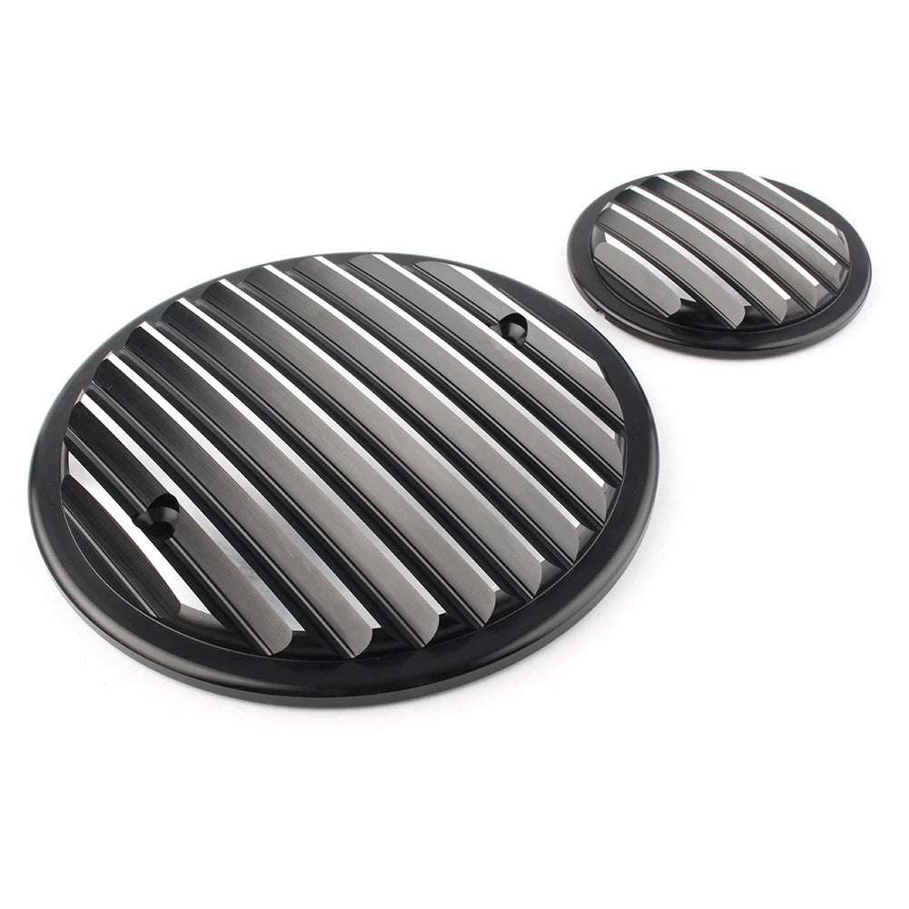Finned Engine Cover Kit for Victory Cross Country (2010–2017) Black-Silver