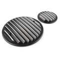 Finned Engine Cover Kit for Victory Cross Country (2010–2017) Black-Silver