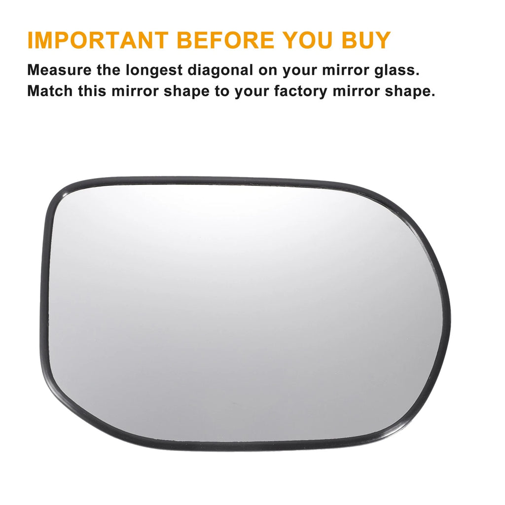 Mirror Glass Pair Left Right White Non Heated for Honda Civic (2006–2011)