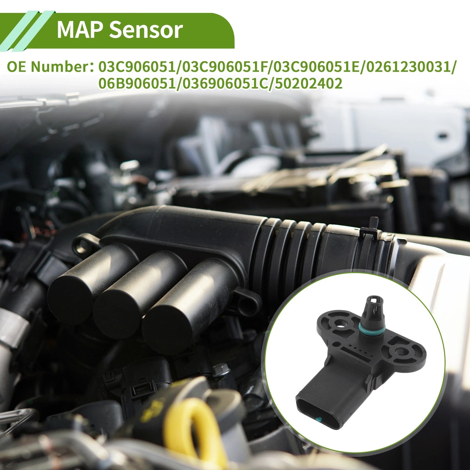 MAP Sensor No.03C906051 for VW Caddy (2004–2015)