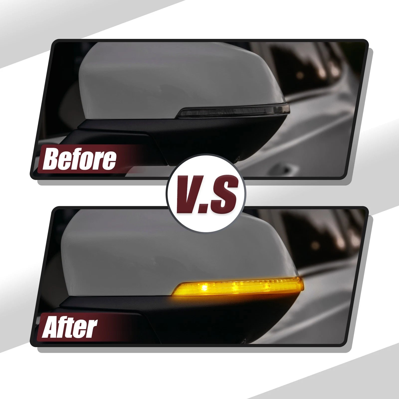 LED Right Side Mirror Turn Signal Light Replacement for Chrysler Dodge (2011–2020)