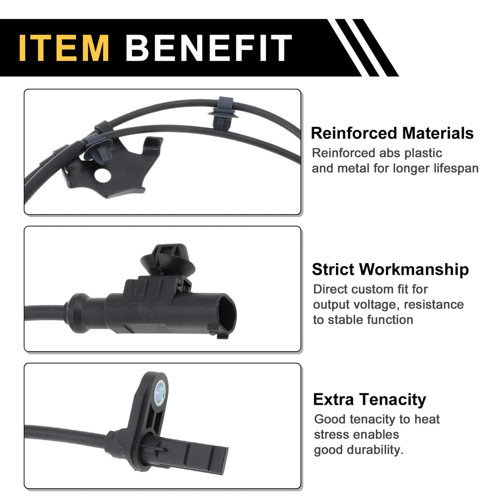 ABS Wheel Speed Sensor Front Left Replacement for Toyota Corolla (2011–2018)