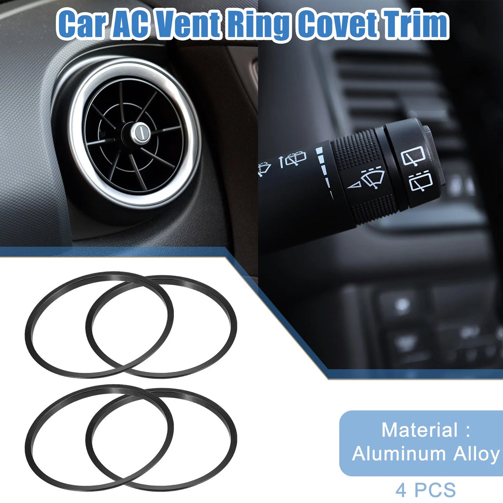 4pcs AC Vent Ring Cover Trim Replacement for Toyota Tacoma (2016–2024)