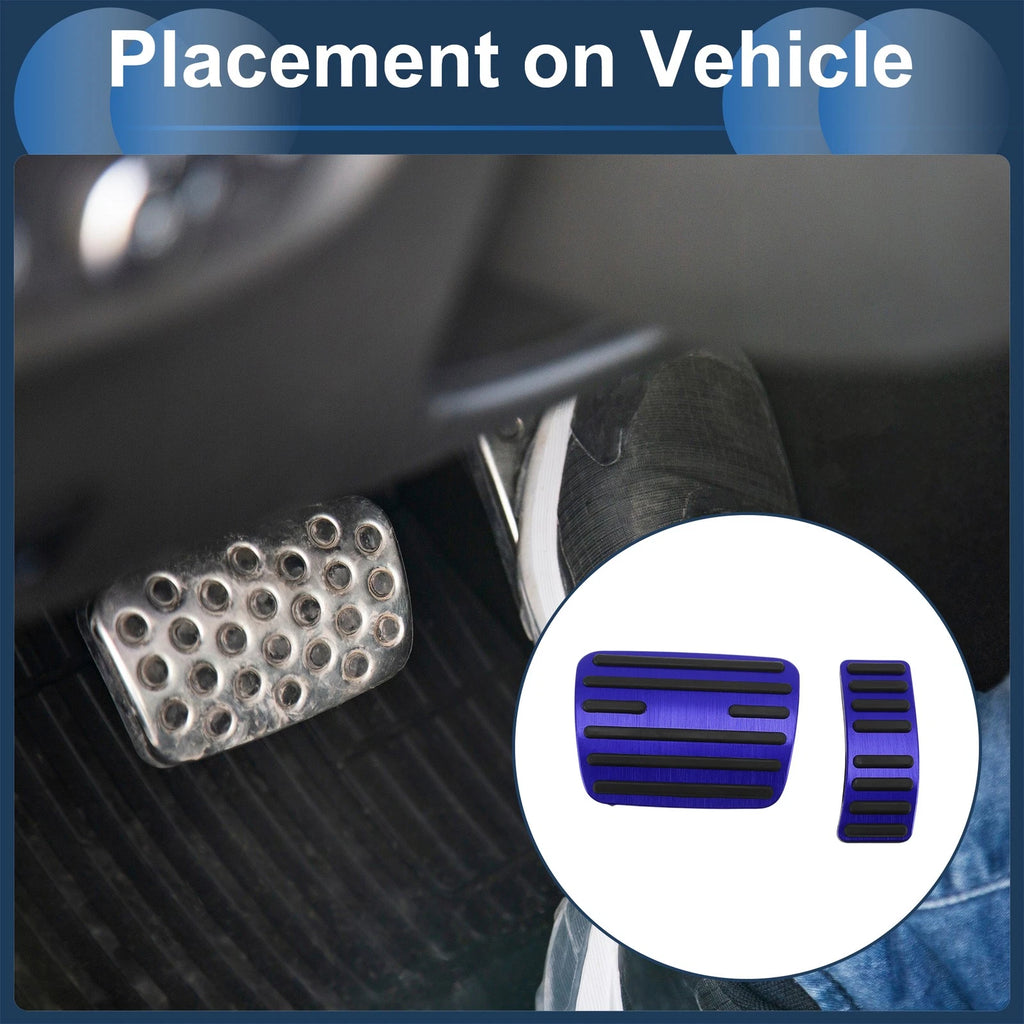 Foot Accelerator Pedal Covers for Audi A4 A5 A6 Q5 2014–2020 Blue