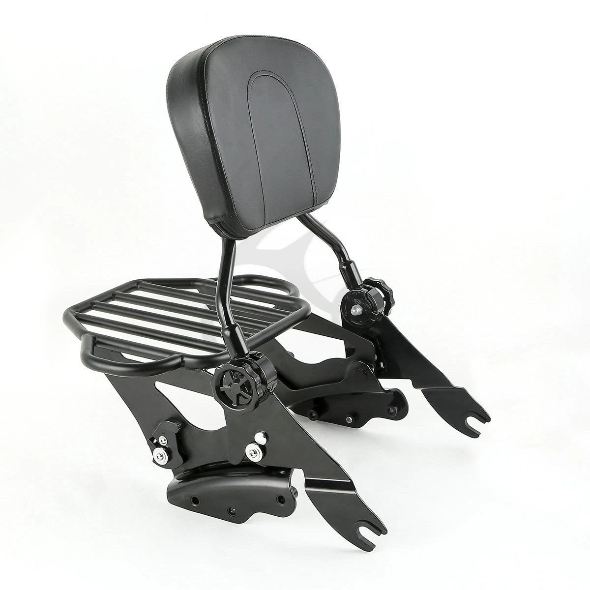 Backrest Pad Sissy Bar Rack & 4 Point Docking for Harley Touring (2009–2013)