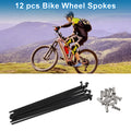 Bicycle Spokes Nipple Set 304 Stainless Steel Black for Universal (Universal)