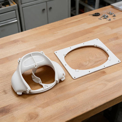 Dual-pipe Middle Pipe Joint with Sealing Plate for Midea Portable Air Conditioner