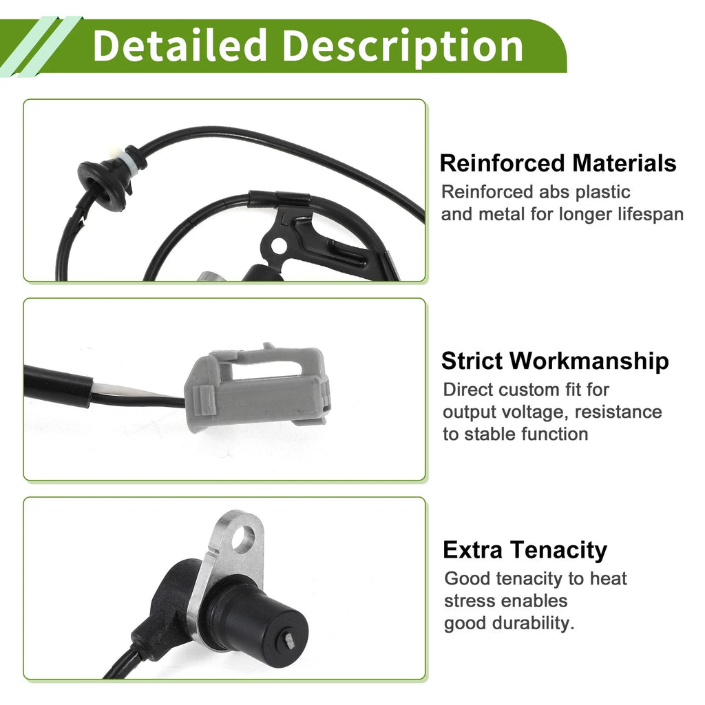 ABS Wheel Speed Sensor Rear Left Replacement for Toyota Avensis (2009–2018)