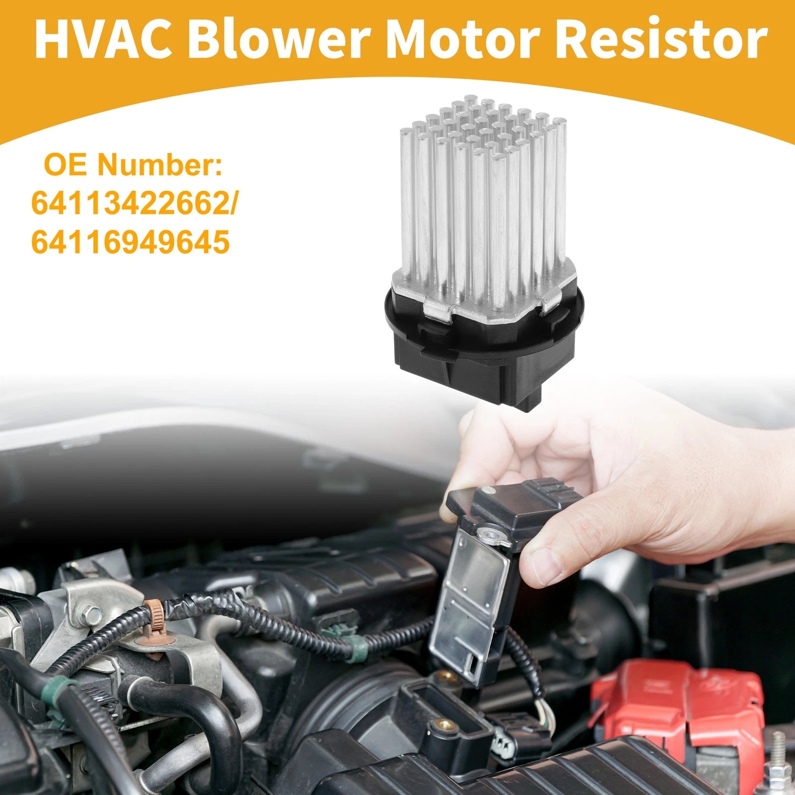 HVAC Blower Motor Resistor OEM Replacement for BMW E70 (2006–2013)