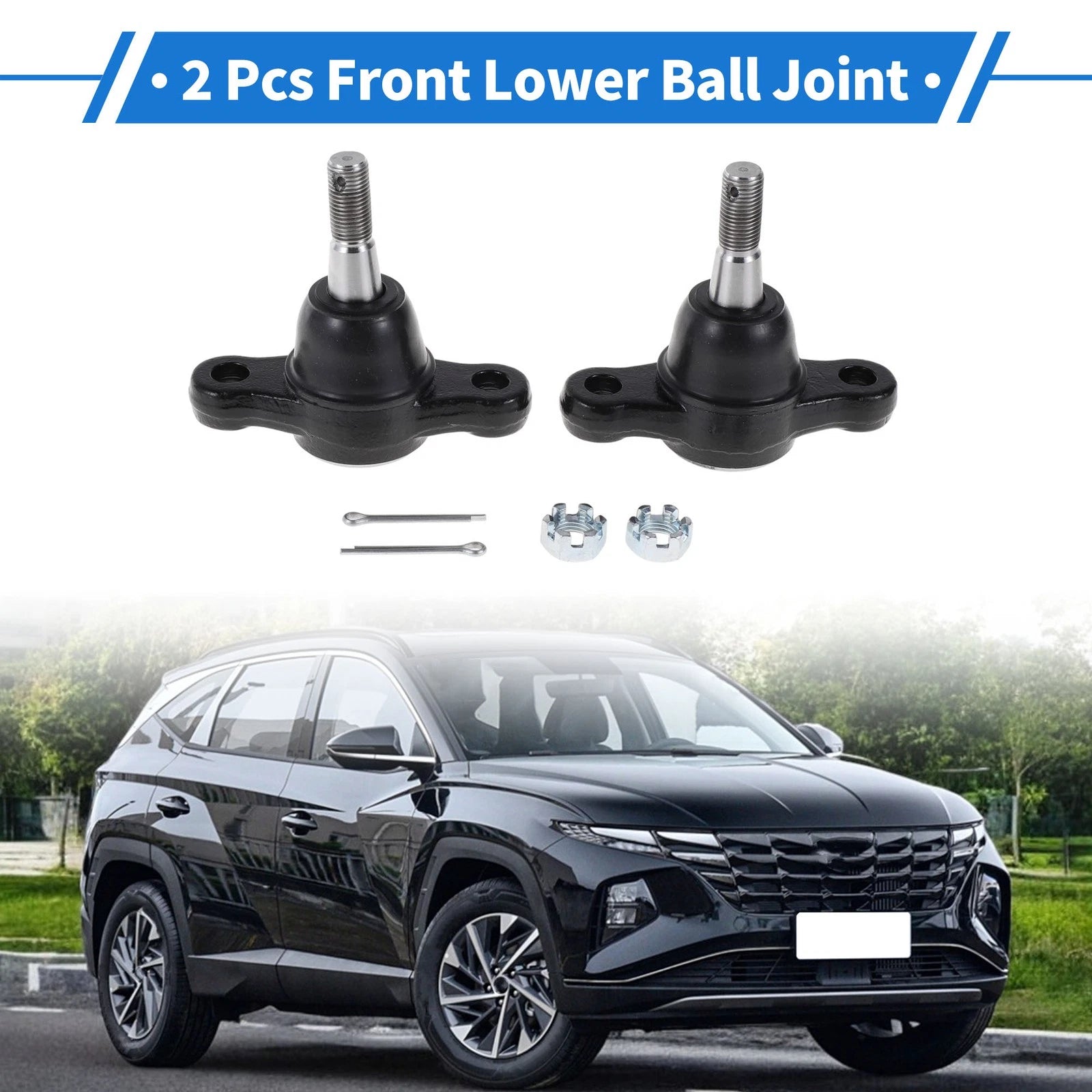 2 Pcs Front Lower Ball Joints Replacement for Hyundai Sonata (2006–2010)