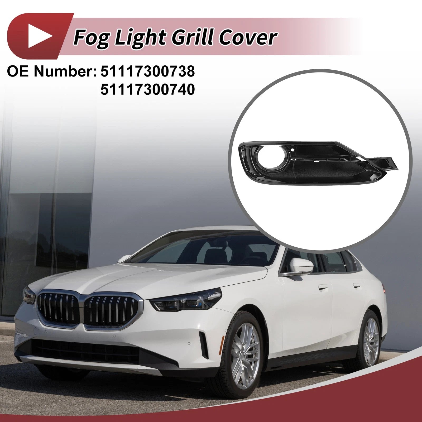 Front Right Fog Light Grille for BMW 320i (2012–2015)