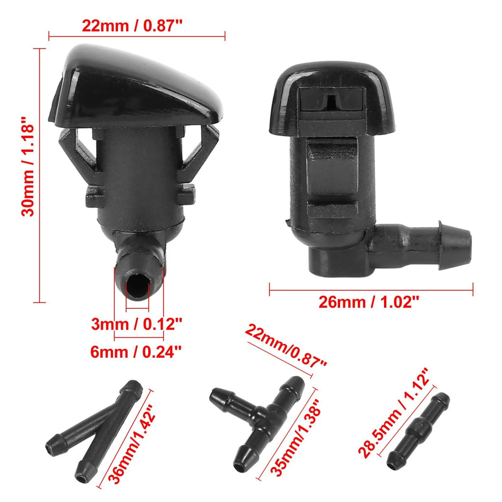 Front Windshield Washer Nozzles Set for Chrysler 300 (2011–2014)