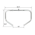 Engine Guard Bar Long Angled Foot Pegs for Harley Electra Glide (2009–2023)
