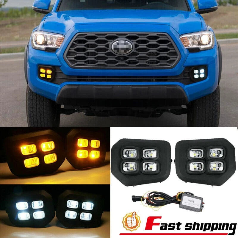 LED Fog Light Daytime Running Light Turn Signal for Toyota Tacoma (2016–2022)