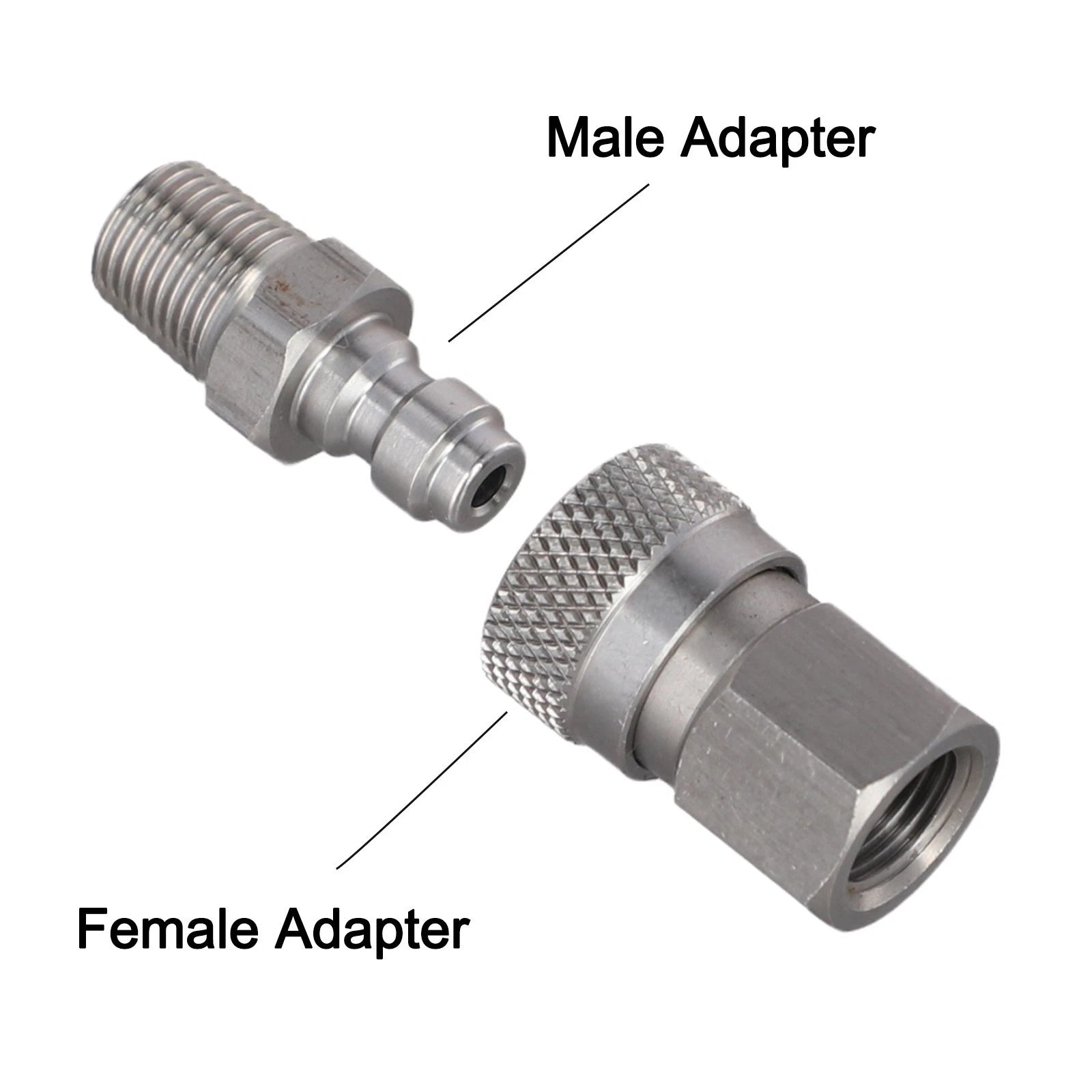 Quick Disconnect Connector Set in Stainless Steel for