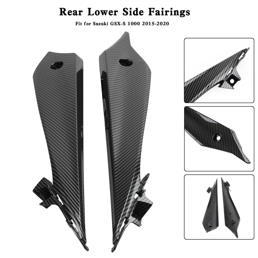 Carbon Rear Lower Side Fairings for Suzuki GSX-S 1000 (2015–2020)