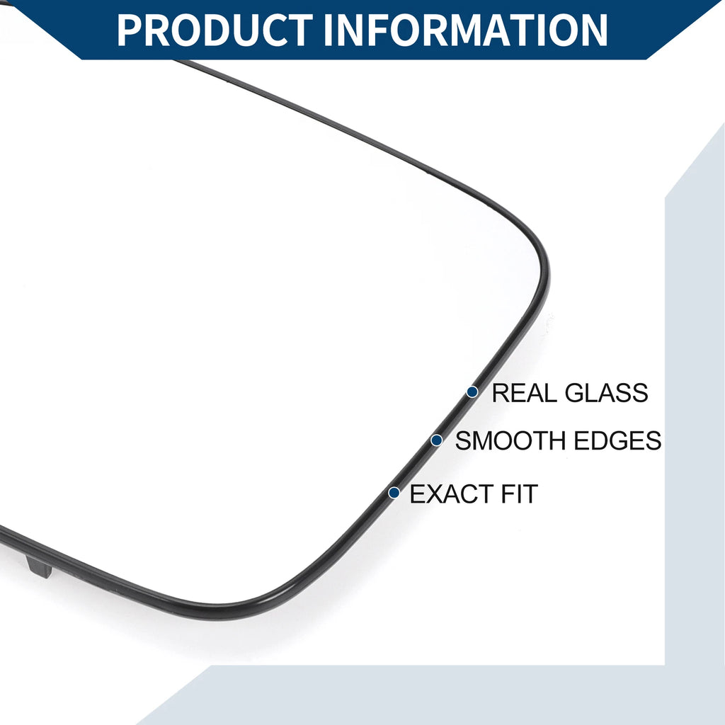 Heated Left Side Mirror Glass for Honda Pilot (2003–2008)