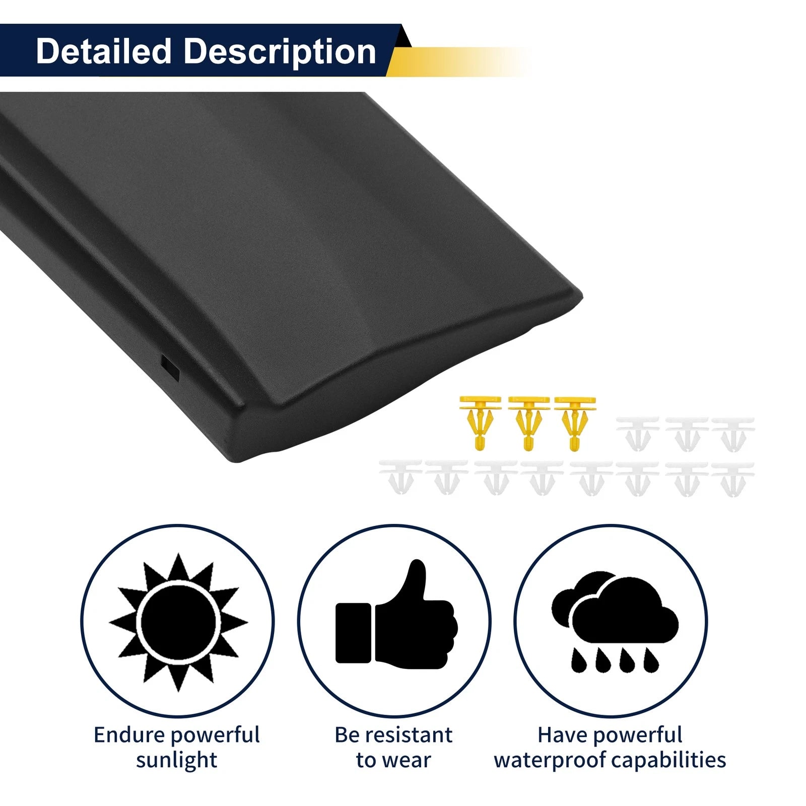 Lower Door Trim Side Garnish Replacement for Chevrolet Equinox (2010–2017)