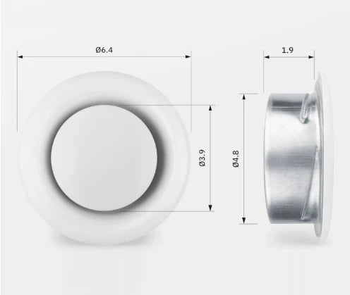 Adjustable Airflow Control Ceiling Air Vent for