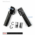 CNC Front Footpegs Footrests for Kawasaki Ninja 250R 300 400R 650 1000 (2008–2023)
