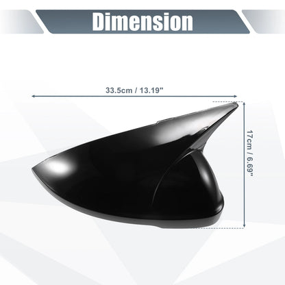 Rearview Mirror Cover Overlay Gloss Black Pair for Volkswagen Passat (2019–2023)