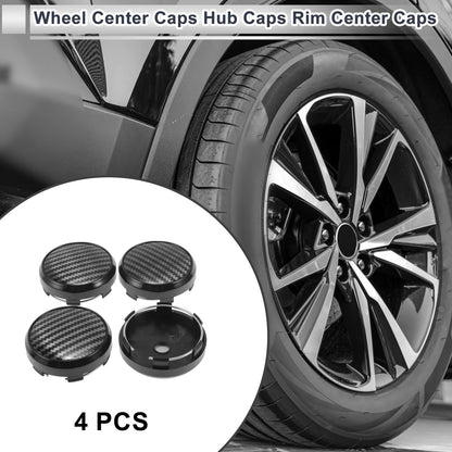 Set of 4 Wheel Center Caps for (2.42" 2.60" Black)