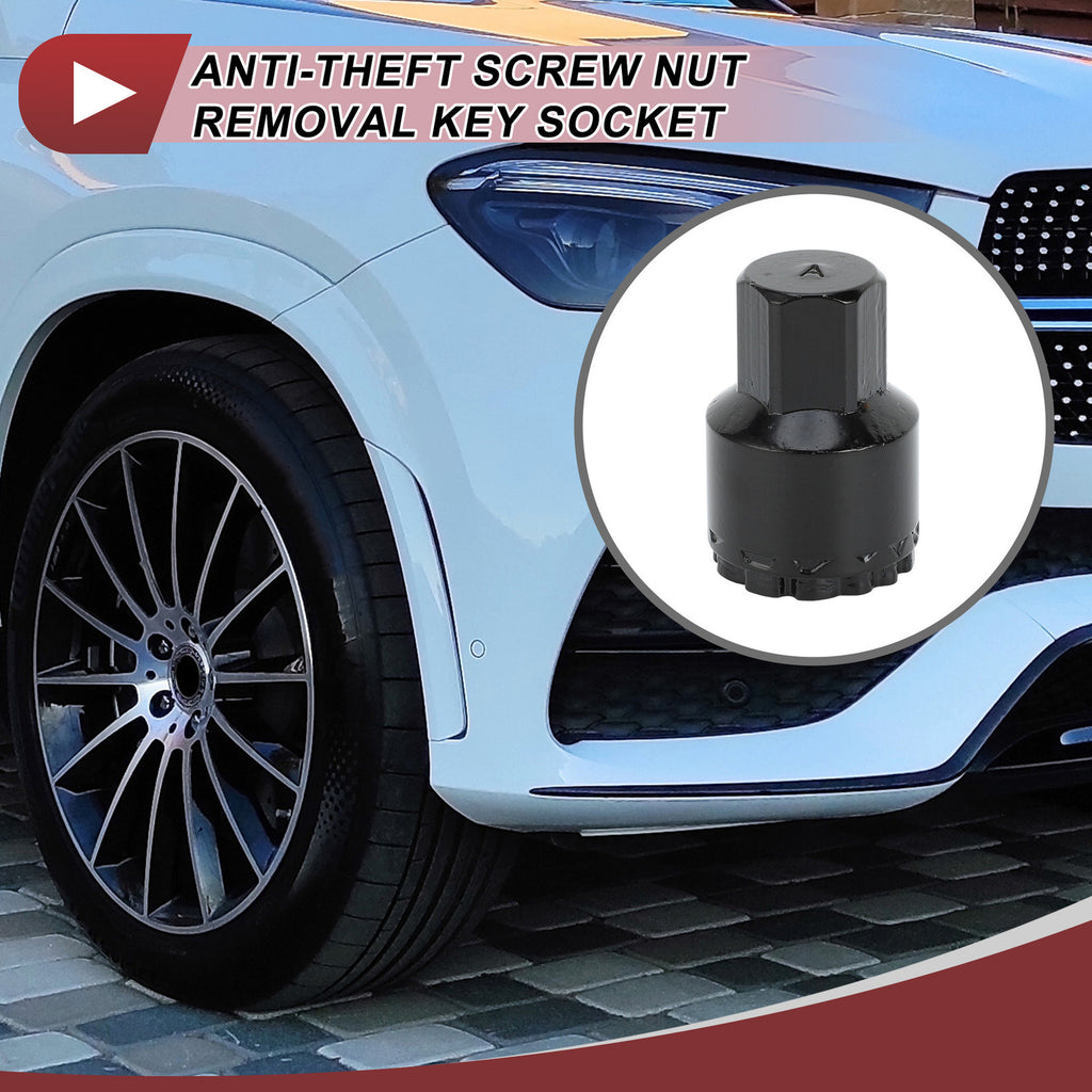 Wheel Lock Lug Nut Type A Anti theft Key Socket for Mercedes Benz GLE450 (2018–2022)