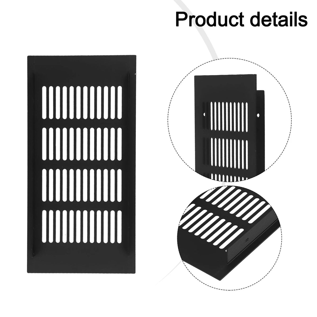 Air Vent Grille for Cabinet (150mm-400mm) Aluminum Alloy Rectangular
