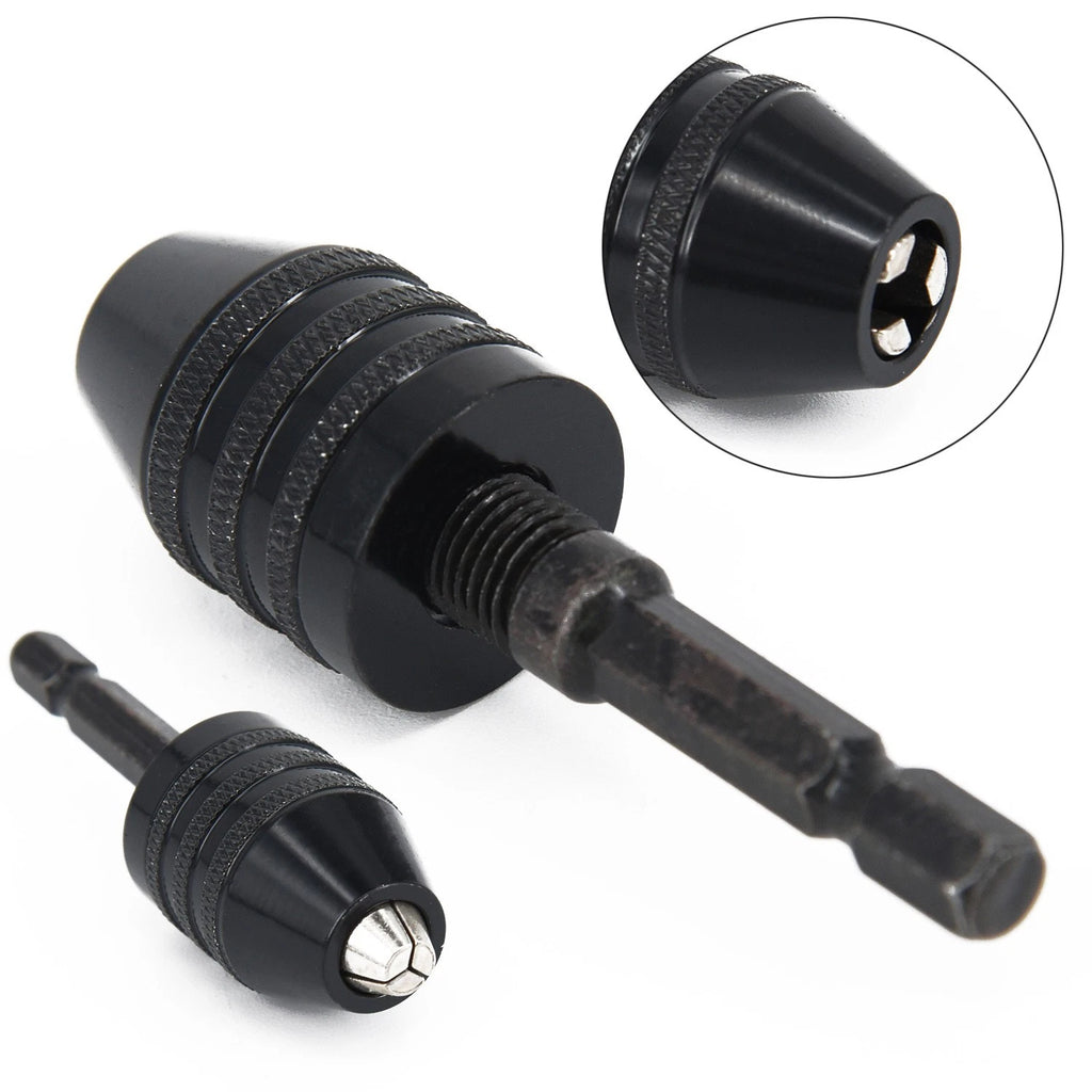Small Drill Chuck Driver Converter Hex Tool 0.3-6.5mm Hexagonal Shank