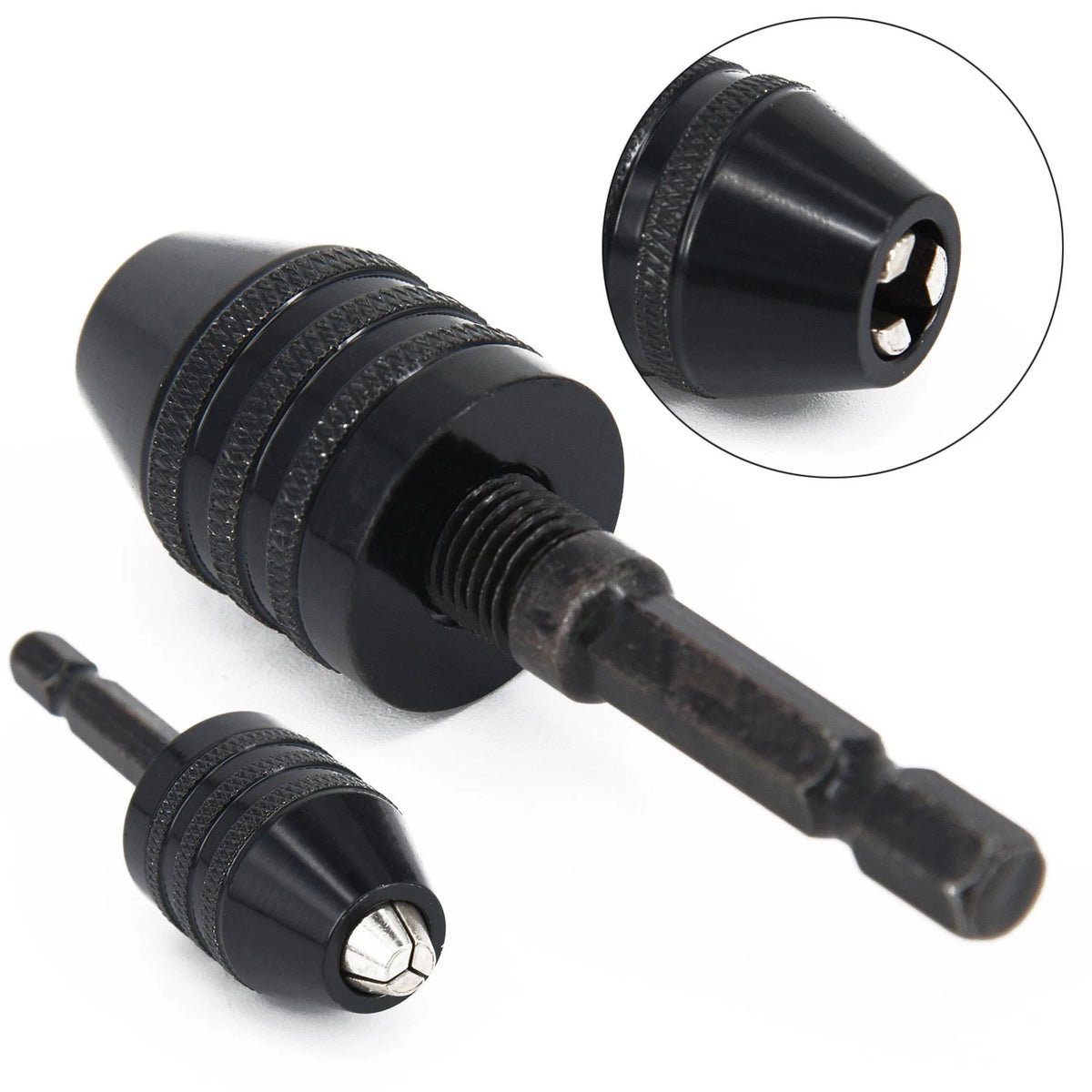 Small Drill Chuck Driver Converter Hex Tool 0.3-6.5mm Hexagonal Shank