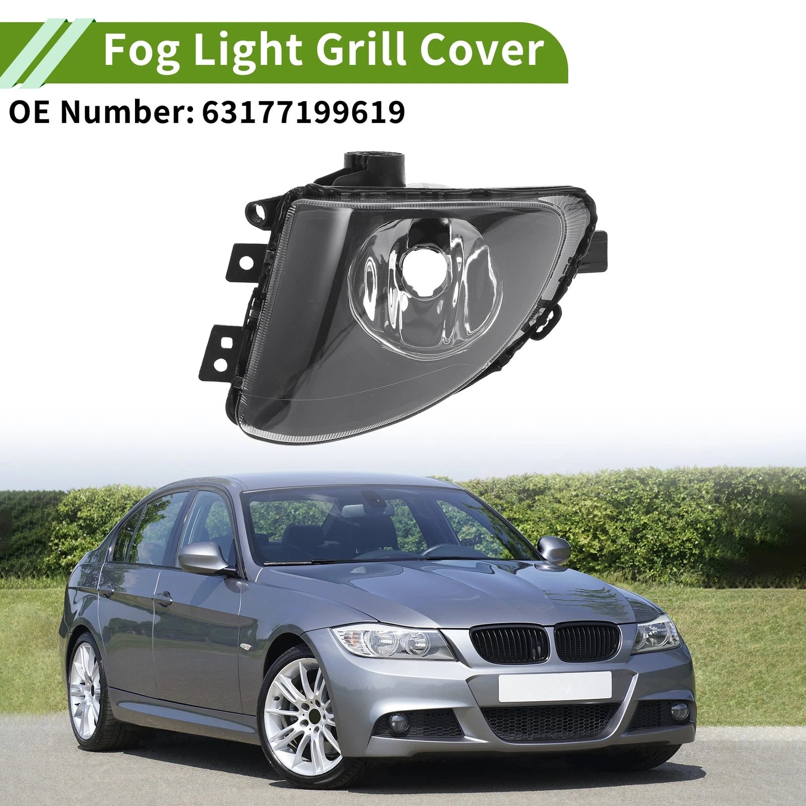 Left Fog Light Grill Replacement for BMW 535i (2010–2017)