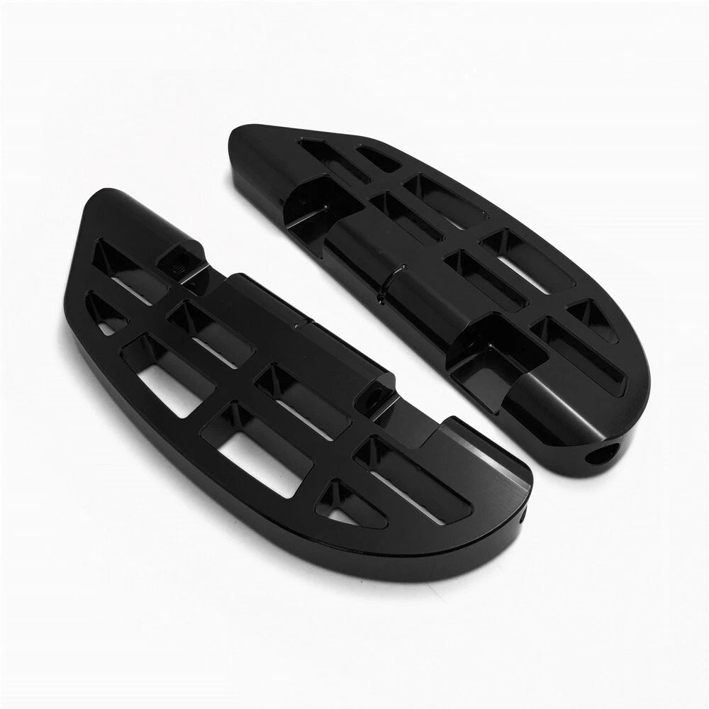 Black Dominator Passenger Floorboard Knob for Harley Softail (2000–2019)