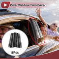 8 Pcs Window Trim for Toyota Prado (2003–2009) Black