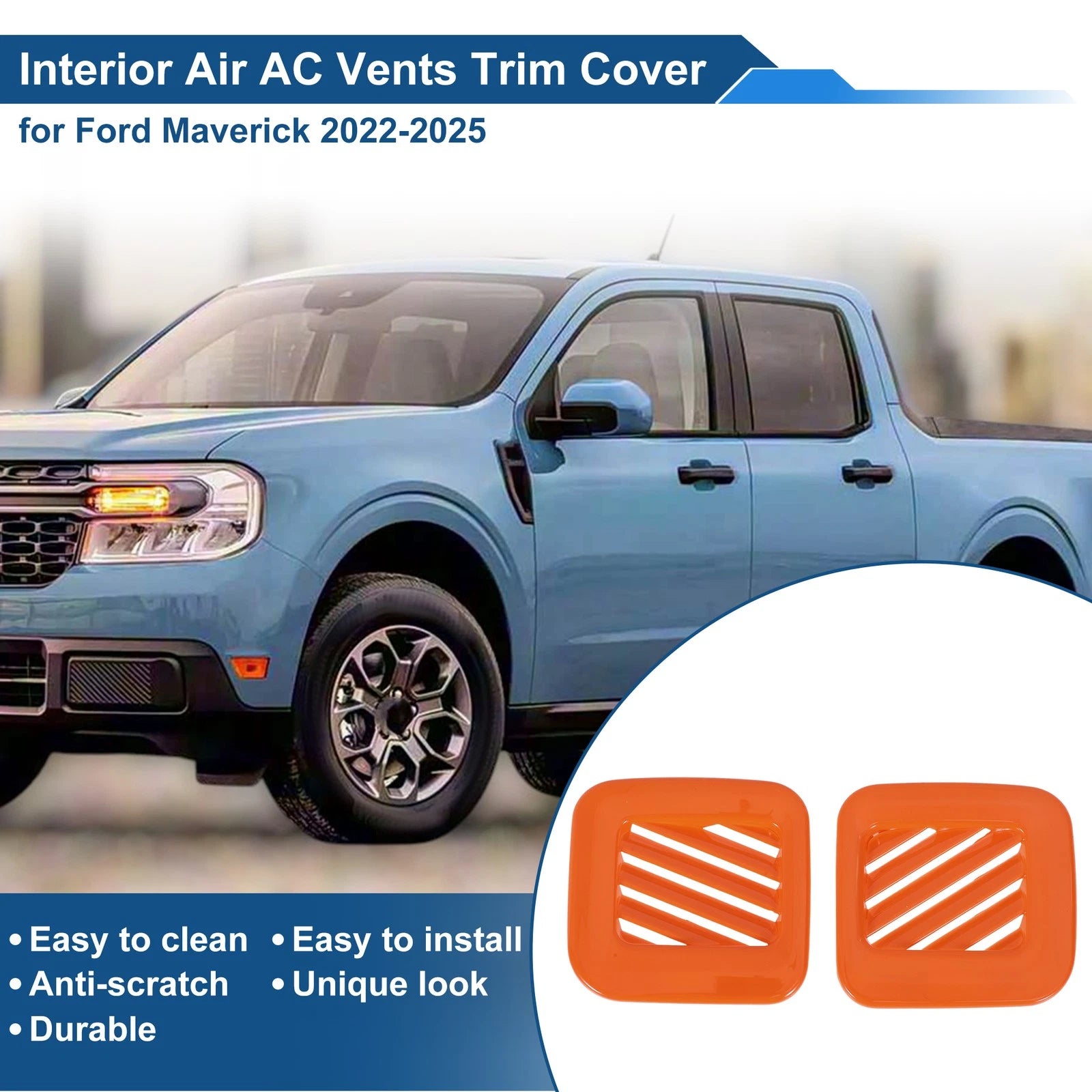 Air Condition Outlet Vent Trim Cover Frame Replacement for Ford Maverick (2022–2025)