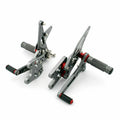 Adjustable Rearset for Suzuki GSX-R 1000 (2007–2008) - Aluminum Gray