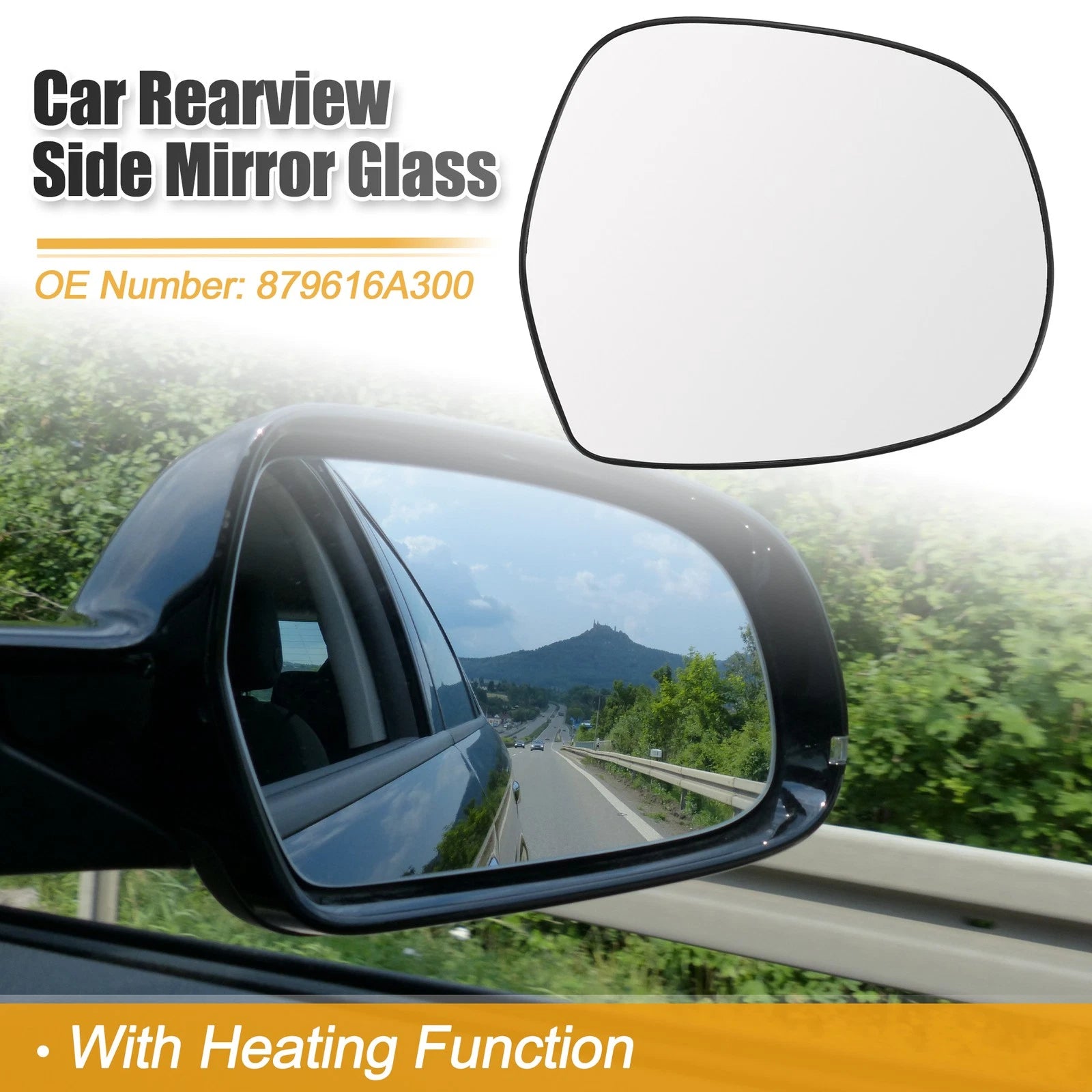 Heated Mirror Glass Right Side Rear for Lexus GX470 (2003–2009)