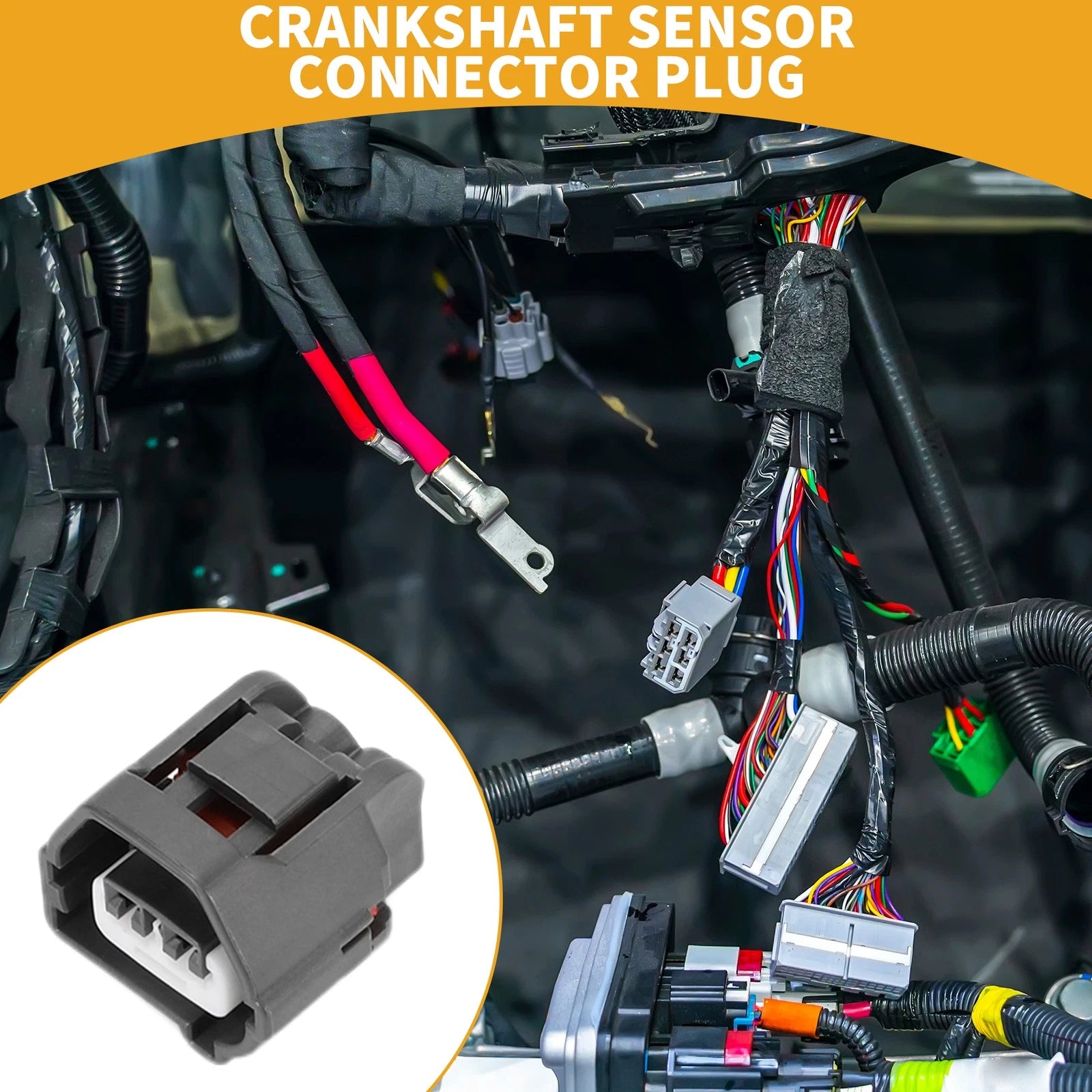 Crankshaft Sensor Connector Plug 2 Pin for Toyota (1 pc) (2005–2015)