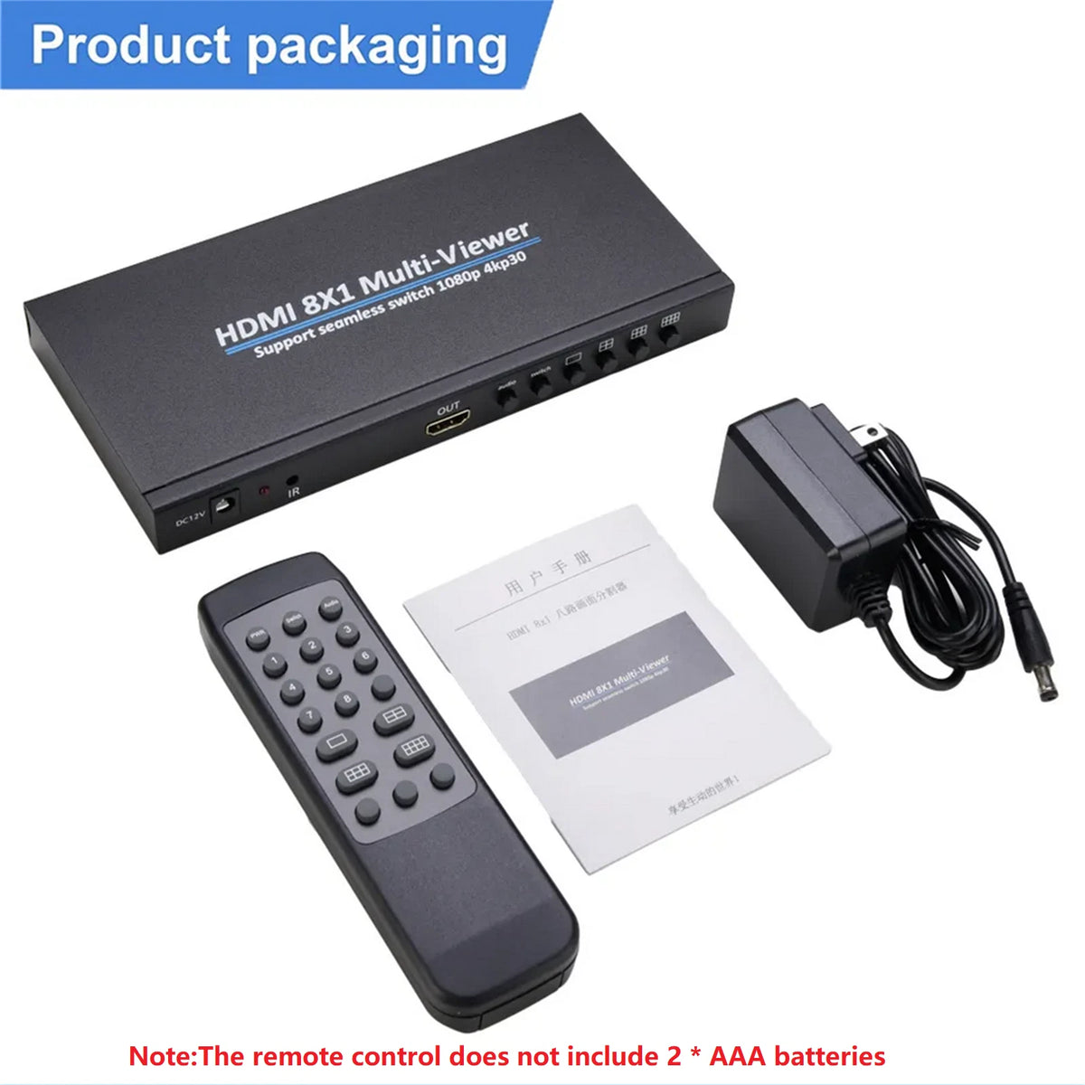HDMI-Compatible Multiviewer Splitter 4K for Multi-Viewer Connector (2010–2023)