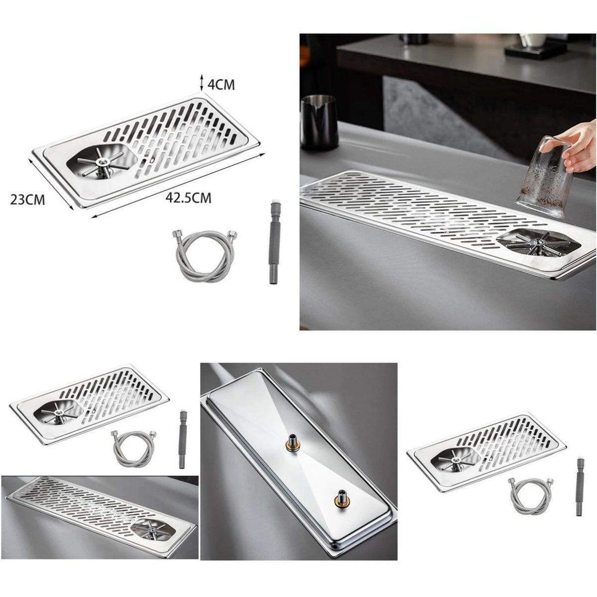 Cup Washer Stainless Steel with Multi Angle Rinse for Bars (2023–2023)