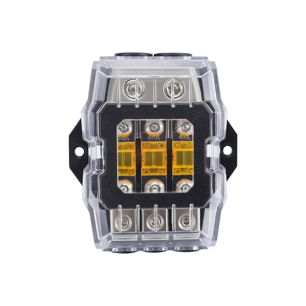 3-Way Fuse Holder for HiFi Auto Fuse Distribution Block (32V 80A)