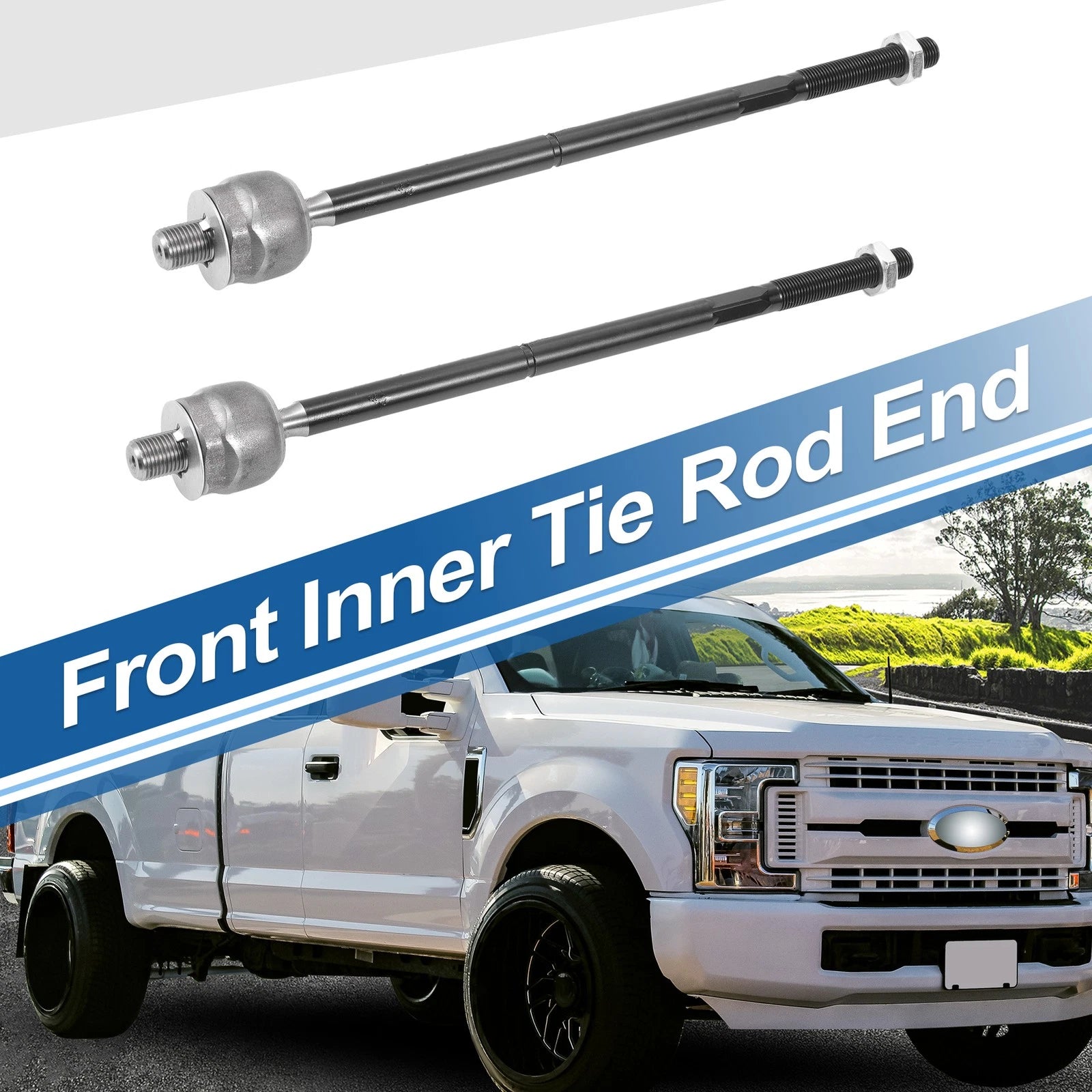 2pc Front Inner Tie Rod End Links Replacement for Ford Mustang (2005–2010)