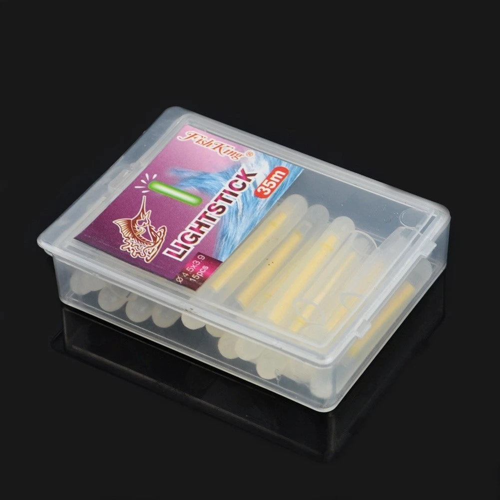 15pcs Luminous Float Lights for Night Fishing (3.7cm)