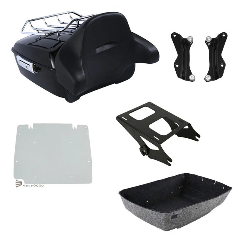 Trunk Backrest Rack Mount Docking Kit for Harley Street Glide (2014–2026)