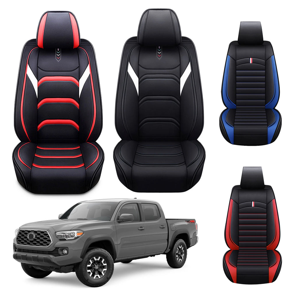 1X Leather Car Seat Cover for Toyota Tacoma (2016–2023) Front & Rear Protectors