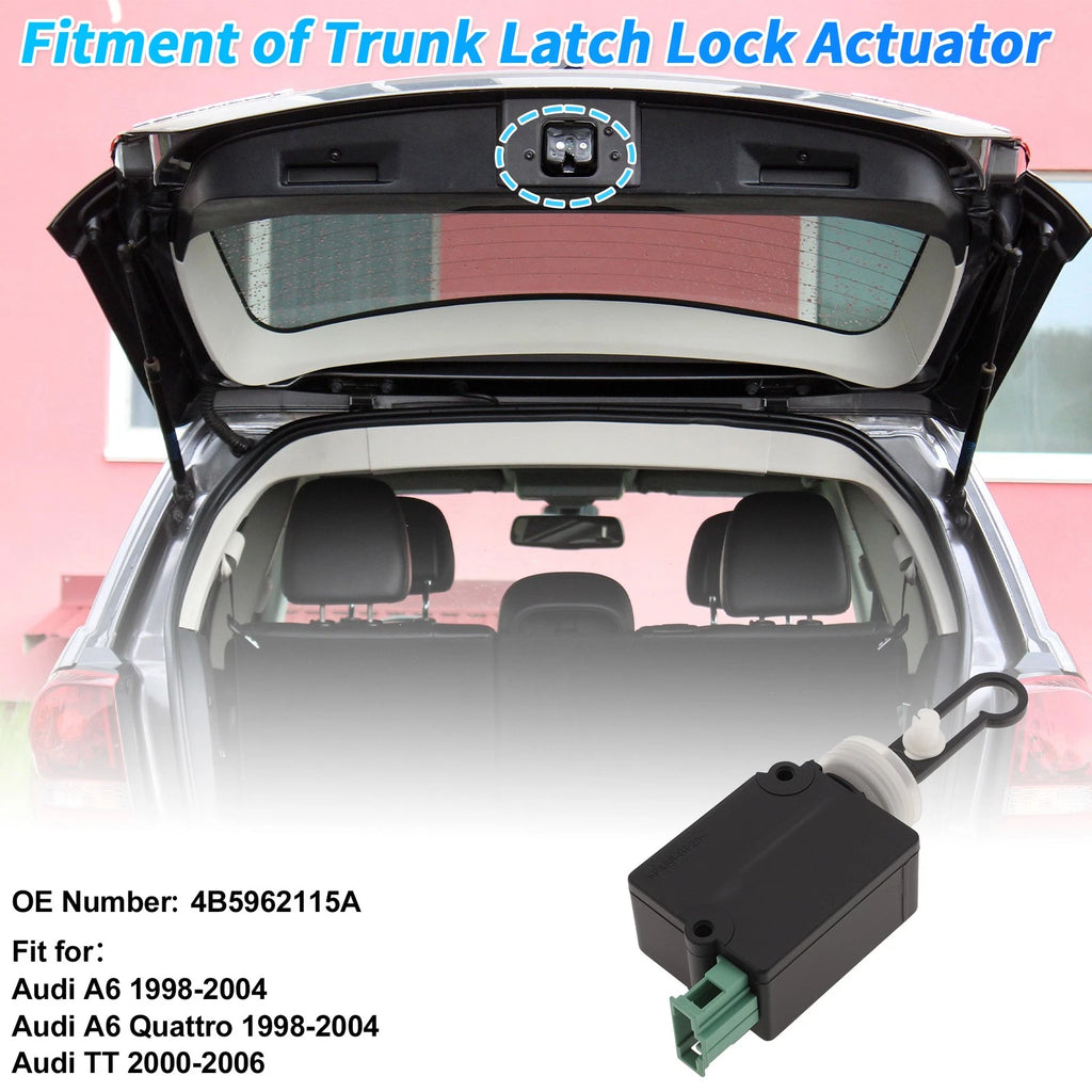 Rear Trunk Latch Lock Actuator for Audi A6 (1998–2004) 4B5962115A