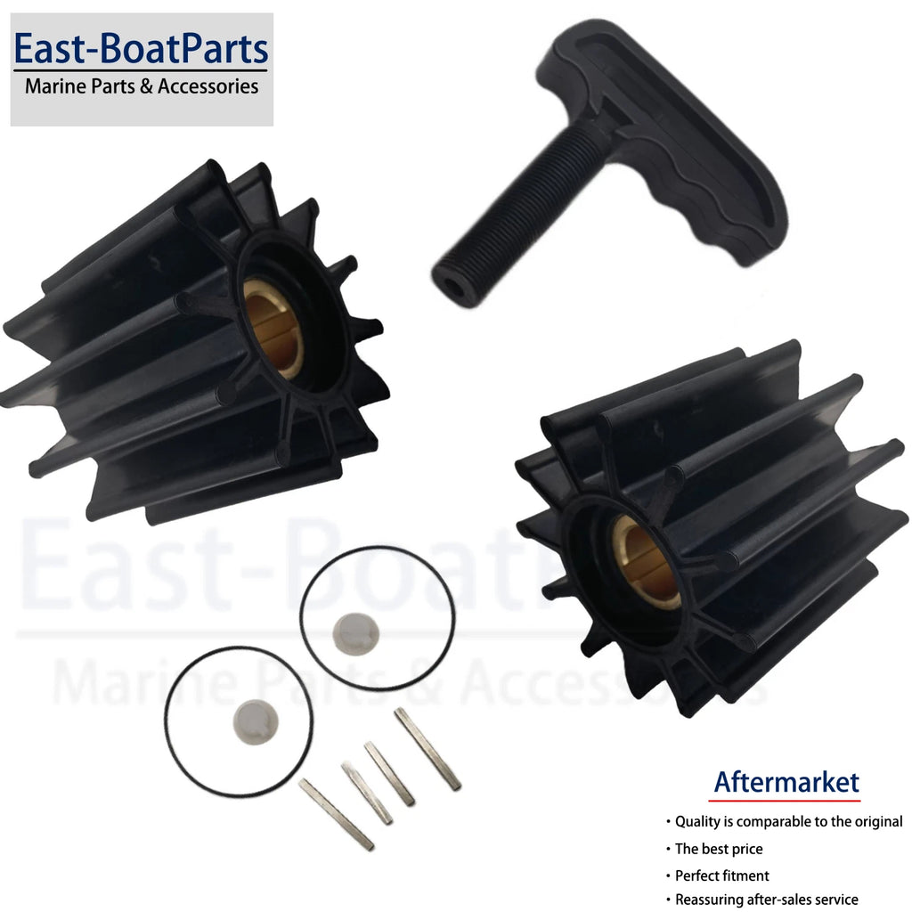 2 Pack Impeller Kits with Puller for Caterpillar (1W5664, 7E0321)