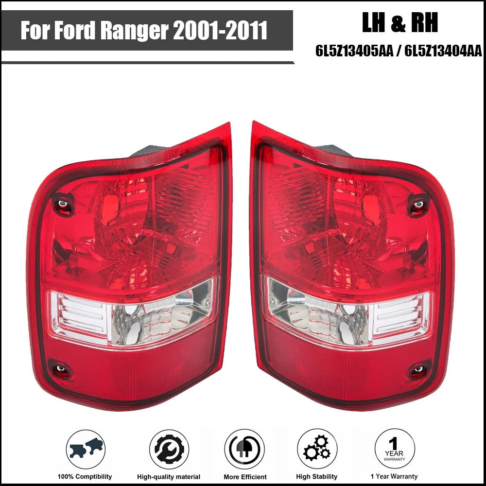 Chrome Tail Lights Set for Ford Ranger (2001–2011)